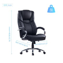 High-Back Leather Executive Chair - bigroofus