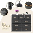 Wooden Handle Drawer Storage Chest (9 Drawers) - bigroofus