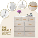 Wooden Handle Drawer Storage Chest (9 Drawers) - bigroofus