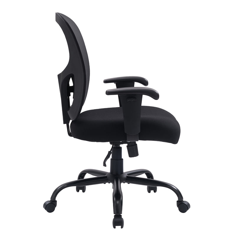 BestOffice Big and Tall Office Chair 400lbs Desk Chair Mesh Computer Chair with Lumbar Support Wide Seat Adjust Arms Rolling Swivel High Back Task