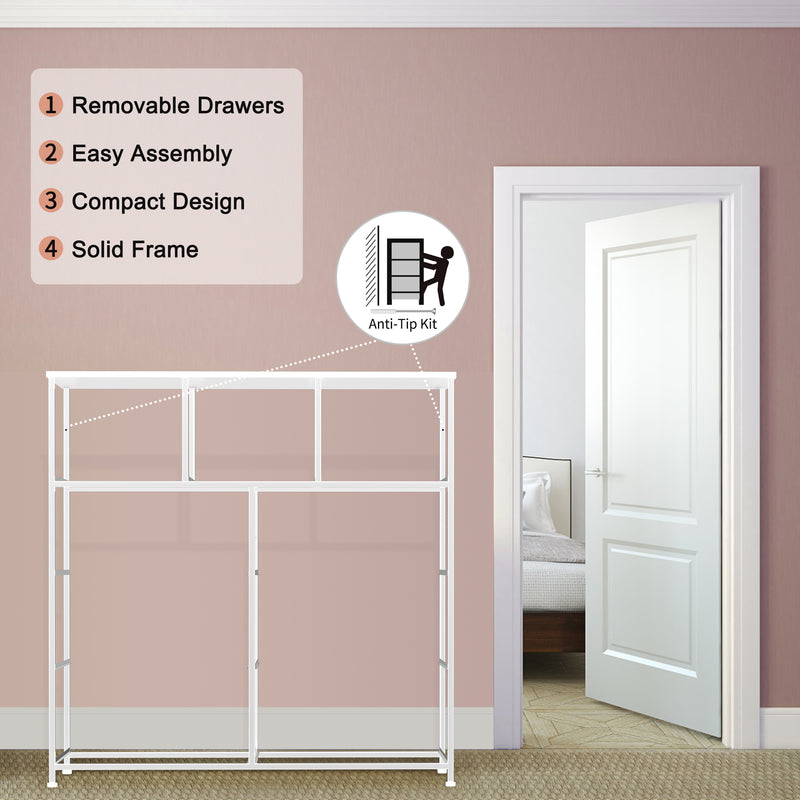 Drawer Storage Chest (Cream9 Drawers)