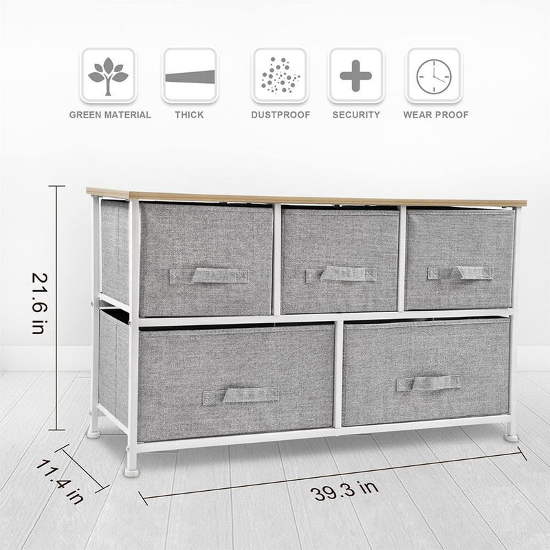 Drawer Storage Chest (5 Drawers) - bigroofus