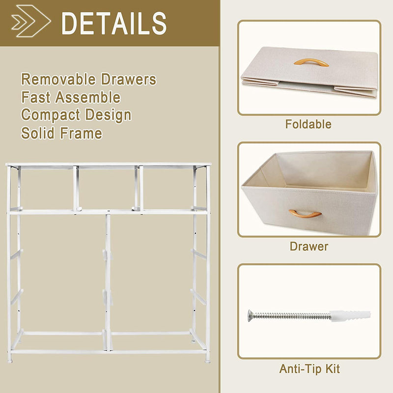 Wooden Handle Drawer Storage Chest (9 Drawers) - bigroofus