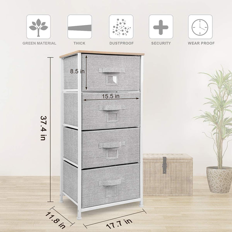 Drawer Storage Tower (4 Drawers) - bigroofus