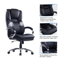 High-Back Leather Executive Chair - bigroofus
