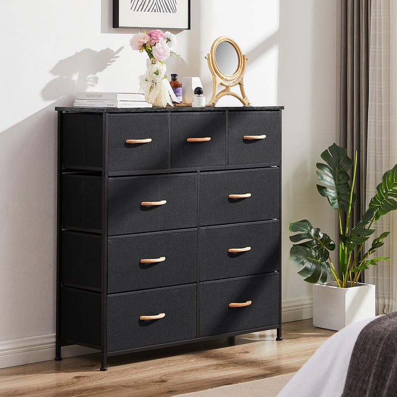Wooden Handle Drawer Storage Chest (9 Drawers)