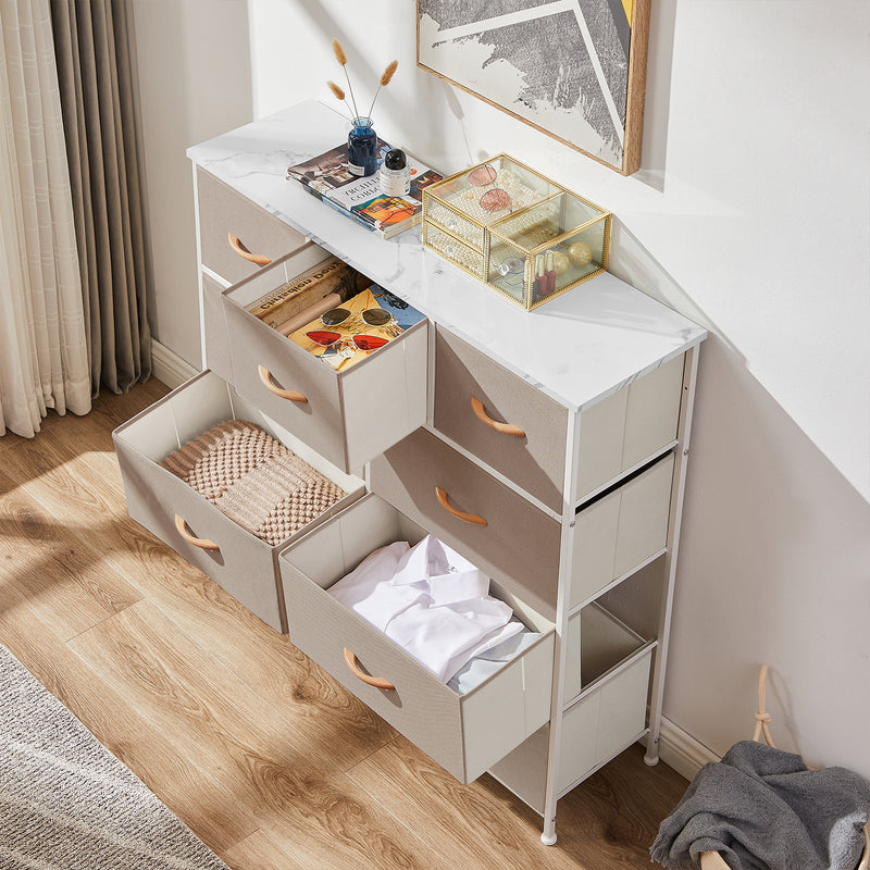 Wooden Handle Drawer Storage Chest (9 Drawers)