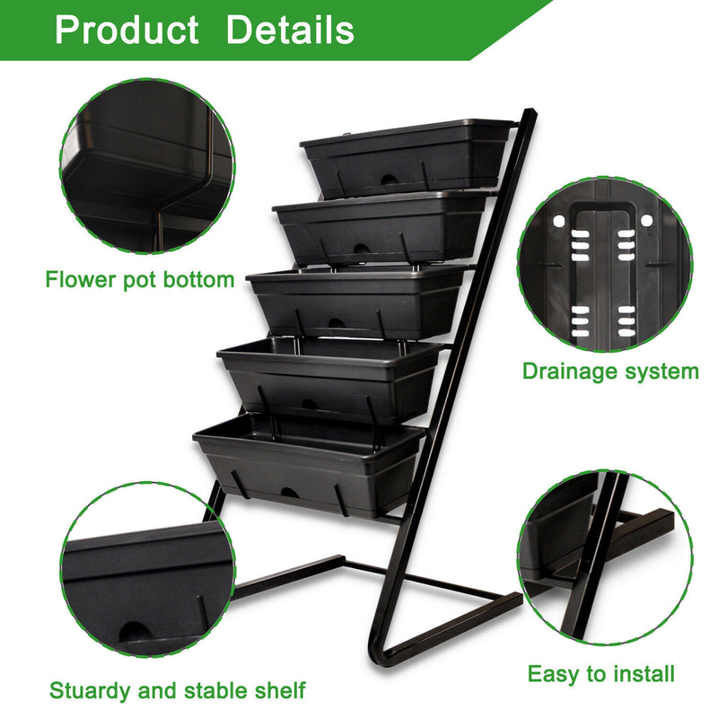 Vertical Garden Planter, Raised Garden Bed - bigroofus